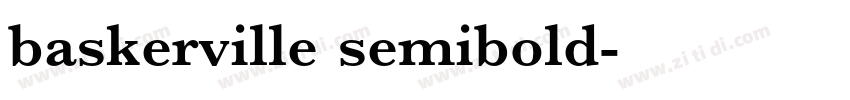 baskerville semibold字体转换
